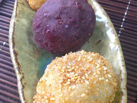 冷凍してもモチモチやわらか♪おはぎ♪